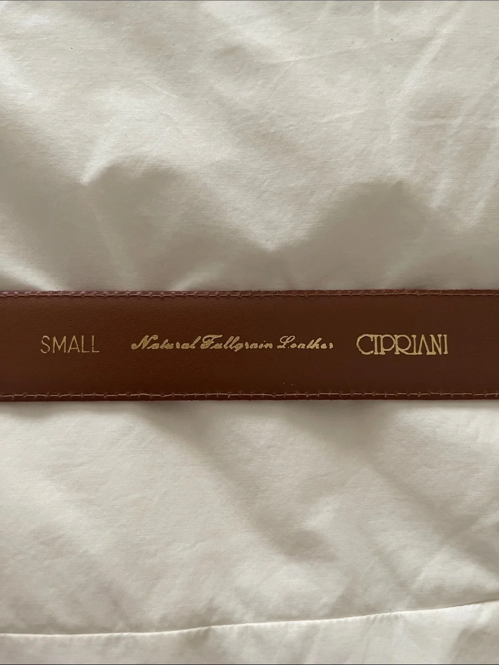 Cipriani Classic Red Leather Belt with Gold Buckle